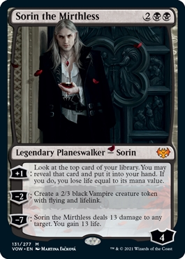 Sorin the Mirthless Innistrad- Crimson Vow
